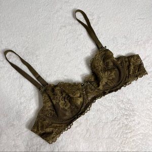 Sexy Olive Green Lacey Savage x Fenty Bralette
